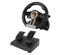 Jectse Volante da Corsa per PC da 180 Gradi, con Design a Spostamento Manuale, Ampia compatibilità di Gioco, Regolazione Intelligente delle Vibrazioni, Facile da Usare, per