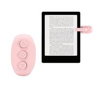 Jectse Voltapagina Bluetooth per EReader Tablet Telefono Telecomando con Sensore a Infrarossi Pulsanti Fisici Batteria Ricaricabile per Leggere App Sdraiato Vivavoce (Rosea)