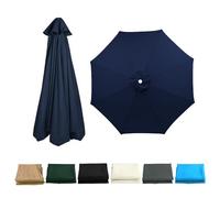 JEDAL 6/8 costole Telo di ricambio per ombrellone da cortile copertura di ricambio rotondo 2.0/2.50/2.70/3.0 metri di diametro per ombrellone da tavolo esterni(blu navy)
