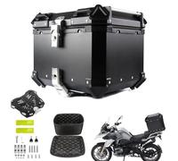 JEDAL Baule da Moto, impermeabile bauletto per moto 36L 65L 80L 100L bauletto moto alluminio Grande capacità bagagliaio universale (Colore : Nero, Misurare : 36L)