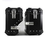 JEDAL Baule Moto Valigia, Bauletto laterale per motocicletta, Valigia Scooter Bagagliaio alluminio bagagliaio universale con serratura di sicurezza (Misurare : Black 38L)