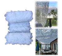 JEDAL Bianca Camouflage Netting Rete Mimetica da Caccia Esterna 1x1.5m 1x2m 1.5x4m 2x6m 4x10m 5x5m reticolato da Camuffamento per Auto Coperture Campeggio Fotografia Sfondo (Misurare : 2.5mx300cm)