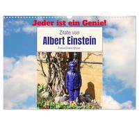 Jeder ist ein Genie! Zitate von Albert Einstein (Wandkalender 2026 DIN A3 quer), CALVENDO Monatskalender: Die weisen Sprüche eines genialen Wissenschaftlers, ergänzt mit passenden Fotografien
