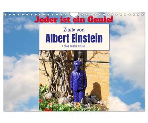 Jeder ist ein Genie Zitate von Albert Einstein (Wandkalender 2027 DIN A4 quer),