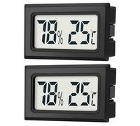 JEDEW Set di 2 mini termometri digitali igrometro interno, misuratore di temperatura e umidità per interni, serra, umidificatore rettile, grande schermo LCD, centigrado ℃ (2)