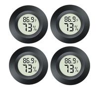 JEDEW - Set di 4 Mini igrometri, termometro, Monitor LCD Digitale, per Interni ed Esterni, per deumidificatori Greenhouse
