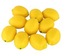 Limoni artificiali, set da 10 pezzi, frutta finta, decorazione artificiale per casa, cucina e feste