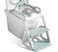 JEDWKFA Riduttore wc Bambini, Vasino per Bambini wc, Riduttore wc Bambini con Scaletta, Pieghevole, Antiscivolo, 2 in 1 per Addestramento al Vasino per Bambini, Scaletta wc per Bambini