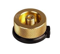 Jeebel Camp Adattatore per fornello da Campeggio Connettore della Stufa per Cartuccia di butano a Vite a Cartuccia di Gas (Oro)