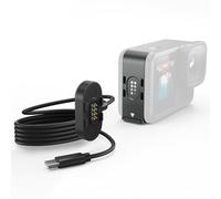 Jeebel Copertura di Ricarica Magnetica, Kit Caricatore & Cavo USB-C per GoPro Hero 9/10/11/12/13, Impermeabile, Resistente alla Neve, Supporto di Ricarica di Ricambio per Accessori GoPro