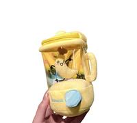 Jeeeun 2025 New Carrot Blender Plush Toy with Keychain Clip, Funny Vegetable Blender Toy with Sound (Banana)