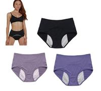 Jeeeun 2025 Upgrade Leakproof Ladies Underwear, Panties for Women Over 60 70 with Incontinence - Leakproof Ladies Underwear Washable (P,L)