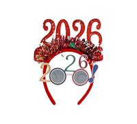 Jeeeun 2026 Happy New Years Eve Party Headband and Fancy New Year Glasses for NYE, Christmas & Celebrations Costume Parties & Festive Events (B)