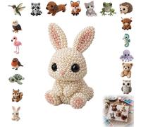 Jeeeun 3d Beaded Animal Kit, Tiny 3d Beaded Animal Diy Craft Kit With Colorful Beads And Instructions For Adults Teens Beginners (#Q)