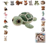 Jeeeun 3d Beaded Animal Kit, Tiny 3d Beaded Animal Diy Craft Kit With Colorful Beads And Instructions For Adults Teens Beginners (#R)