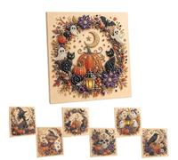 Jeeeun 3D Pearl Art Kits for Adults, DIY Wall Decor (Halloween #C)