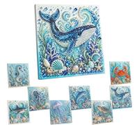 Jeeeun 3D Pearl Art Kits for Adults, DIY Wall Decor (Ocean #F)