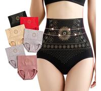 Jeeeun 6pcs Womens Unique Underwear Tummy Control, High Waisted for a Smooth Silhouette, Everyday Comfort & Invisible Fit (6pcs_H,XL)