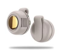 Jeeeun Aerio Clip On Fan for Shirt - Portable Silent Mini Bladeless Electric Fan, 3-Speed Cooling In 3 Sec, Clip Anywhere for Travel/Office/Outdoors (Beige)