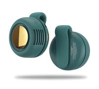 Jeeeun Aerio Clip On Fan for Shirt - Portable Silent Mini Bladeless Electric Fan, 3-Speed Cooling In 3 Sec, Clip Anywhere for Travel/Office/Outdoors (Green)