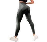 Jeeeun Anti Cellulite Leggings for Women - Tummy Control Seamless 3D Leggings Cellulite, Butt Lifting Pants for Gym Workout (Army Green,S)