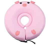 Jeeeun Baby Swim Float Infant Swimming Ring Non Inflatable Pool Float for Newborn 0-18 Months, Adjustable Fit Soft Flower Shape for Safe Water Play & First Swimming Moments (Pink)