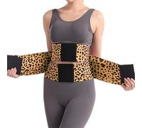Jeeeun Belt Waist Cincher Tummy Wrap, Belt Waist Cincher Ab Belt Tummy Control Body Shaper with Triple Wrap Women (Yellow,Large)