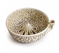 Jeeeun Berry Bowl with Vortex Rinse Design and Drainage Holes (Coffee Brown)