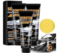 Jeeeun Car Scratch Remover, 2026 New Upgraded Car Paint Scratch Repair Kit for Deep Scratches, Car Polish Wax Scratch Remover with Sponge & Wipe for Vehicles (3 PCS)