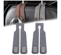 Jeeeun Car Seat Back Storage Hook, Car Seat Hooks for Headrest, Tekiep Car Seat Hooks, Double Hook Holder for Convenient Storage (2pcs Gery)