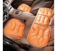 Jeeeun Car Seat Cushion for Driving, 3D Air Mesh Breathable, Non-Slip Bottom, Universal Fit for Car Truck Office Home (3pcs Emma orange)
