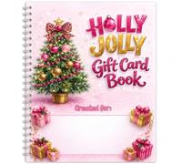 Jeeeun Card Book, 10-Page Spiral Holiday Booklet (#A) | 10 Themed Pages for Personalized Christmas Surprises