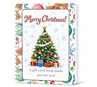 Jeeeun Card Book, 10-Page Spiral Holiday Booklet (#E) | 10 Themed Pages for Personalized Christmas Surprises