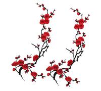 Jeeeun Cherry Blossom Patches, Embroidered Flower Patches for Jackets, Jeans, Backpacks, Dresses, Hats & DIY Clothing Repair And Decoration (#F)