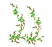 Jeeeun Cherry Blossom Patches, Embroidered Flower Patches for Jackets, Jeans, Backpacks, Dresses, Hats & DIY Clothing Repair And Decoration (#A)