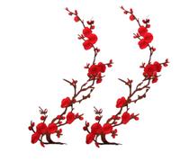 Jeeeun Cherry Blossom Patches, Embroidered Flower Patches for Jackets, Jeans, Backpacks, Dresses, Hats & DIY Clothing Repair And Decoration (#G)