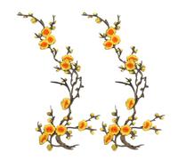 Jeeeun Cherry Blossom Patches, Embroidered Flower Patches for Jackets, Jeans, Backpacks, Dresses, Hats & DIY Clothing Repair And Decoration (#S)
