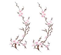 Jeeeun Cherry Blossom Patches, Embroidered Flower Patches for Jackets, Jeans, Backpacks, Dresses, Hats & DIY Clothing Repair And Decoration (#E)