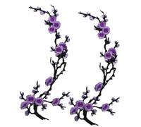 Jeeeun Cherry Blossom Patches, Embroidered Flower Patches for Jackets, Jeans, Backpacks, Dresses, Hats & DIY Clothing Repair And Decoration (#N)