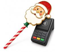 Jeeeun Christmas Credit Card Wand, Tap-to-Pay Card Holder (#C) | Multiple festive shapes available, hidden slot for one standard contactless card, 3D-printed PLA