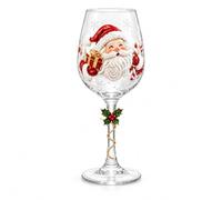 Jeeeun Christmas Wine Glass, Holiday Stemmed Goblet Collection (#C) | Reusable glass construction supports hand washing and dishwasher cleaning for convenient everyday care.