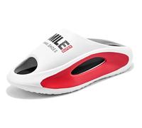 Jeeeun Cloud Slippers Slip Thick Sole Slides for Women and Men Shower Bathroom Pool Beach (White,38/39 EU)