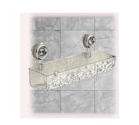 Jeeeun Corrugated Suction Cup Storage Holder, Bathroom Suction Storage Box, Large Capacity Strong Load-Bearing No-Drill Wall Mounted Storage Rack (Transparent,Rectangle)