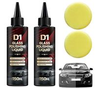 Jeeeun D1 Glass Polishing Liquid, D1 Liquid Glass Car Polish, vitreous Polishing Compound for Scratches, Wiper Marks and Oil Film (2set)