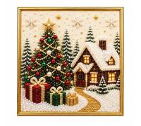 Jeeeun DIY Christmas Pearl Diamond Painting Art Kit with Frame (Christmas Collection,09)