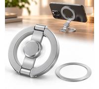 Jeeeun Double-Sided Magnetic Phone Stand with Fidget Spinner, Foldable (#A) | Dual-axis adjustment, silicone contact pads and a zinc alloy build. Includes one stand and one metal ring