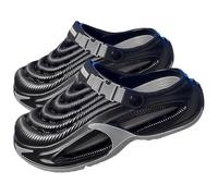 Jeeeun Garden Clogs, Unisex Wide Fit Eva Shoes with Arch Support (Black,42/43)