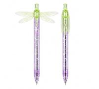 Jeeeun Gleaming Wings Dragonfly Pen With Moving Wings (#G) | Click-activated dragonfly wings and a translucent decorative barrel bring playful detail to everyday writing