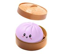 Jeeeun Glitter Squishy Dumpling - Soft TPR Dumpling Squishy for Stress Anxiety Relief and Desk Decor, 3.74 Inch Bao Design | Portable Hand Squeeze | Smooth Texture for Daily Relaxation (Set C)