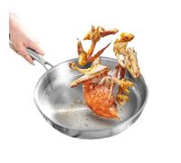 Jeeeun Hammered Titanium Pan 2025 New - Pure Titanium Pro Frying Pan - Non Stick, Dishwasher Safe, Induction Ready - Ultra Durable Scratch-Resistant & Even Heating (silver,11.02in)